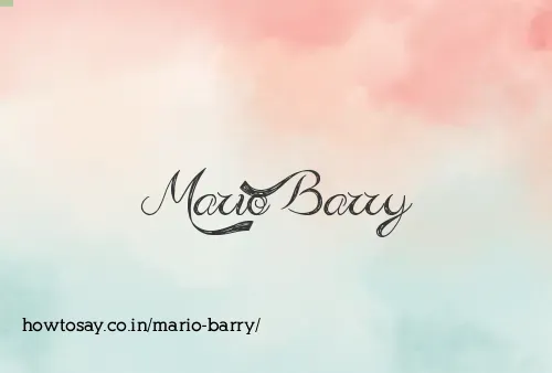 Mario Barry