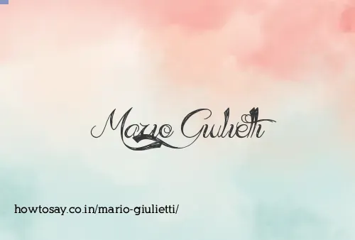 Mario Giulietti