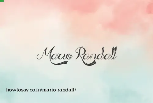 Mario Randall