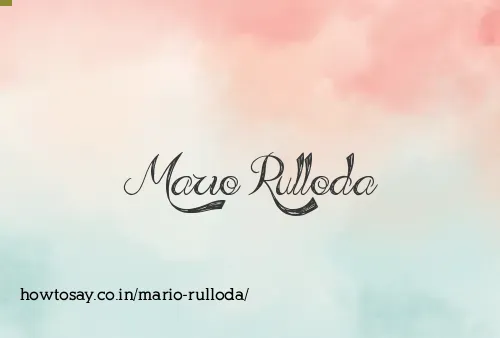 Mario Rulloda