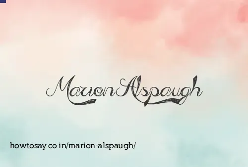Marion Alspaugh