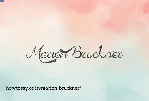 Marion Bruckner