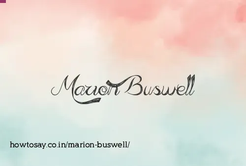 Marion Buswell