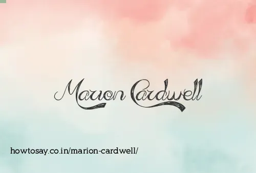 Marion Cardwell