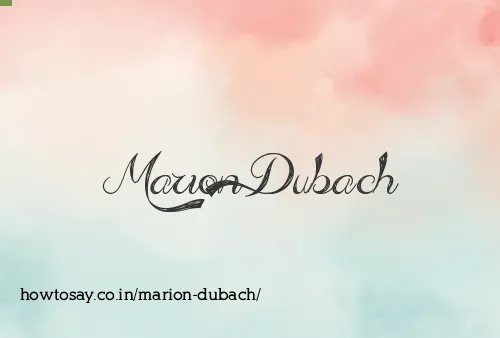 Marion Dubach