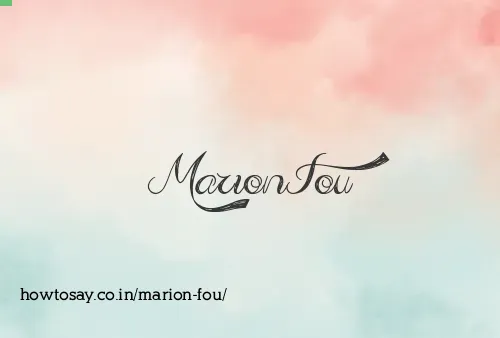 Marion Fou