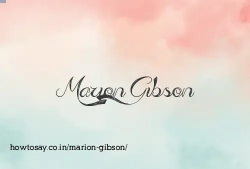 Marion Gibson