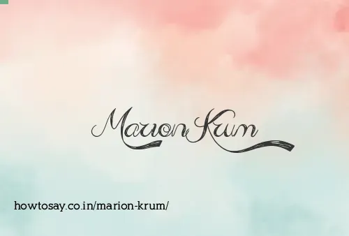 Marion Krum