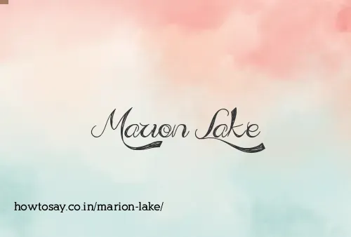 Marion Lake