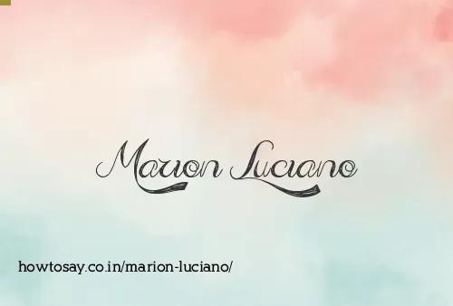 Marion Luciano
