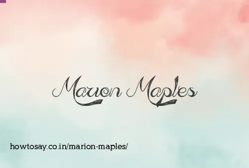 Marion Maples
