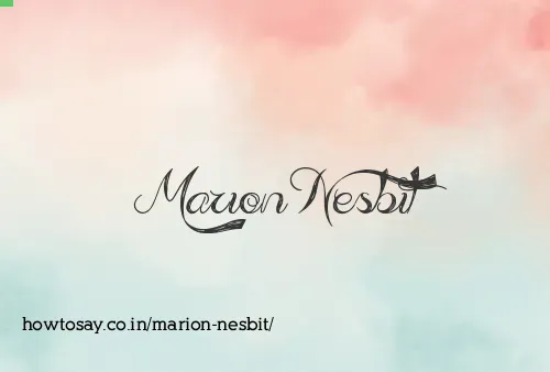 Marion Nesbit
