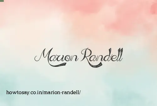 Marion Randell