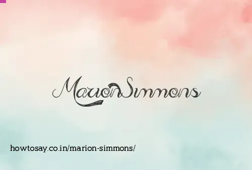 Marion Simmons