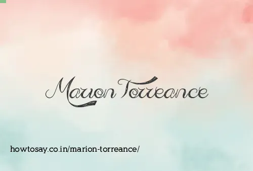 Marion Torreance