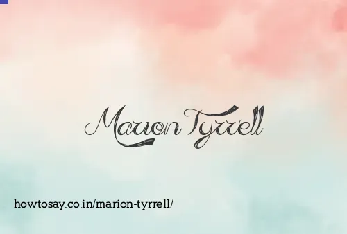Marion Tyrrell