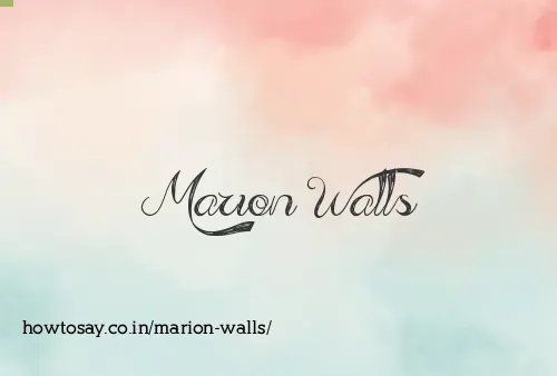 Marion Walls