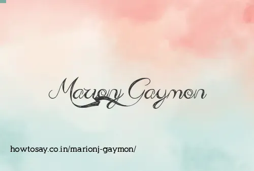 Marionj Gaymon