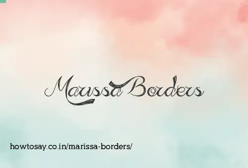 Marissa Borders