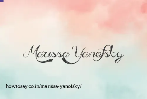 Marissa Yanofsky