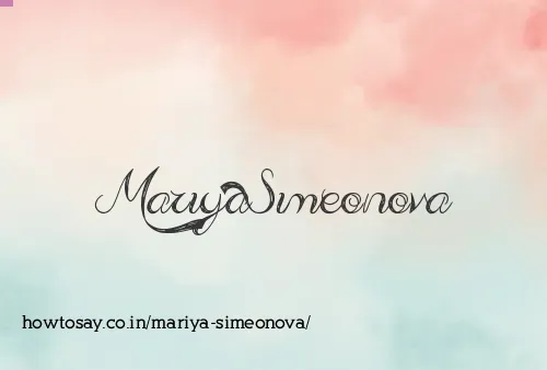 Mariya Simeonova