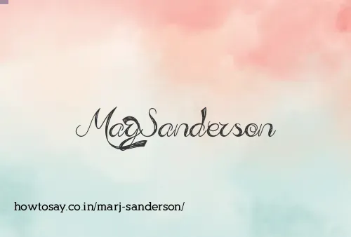 Marj Sanderson