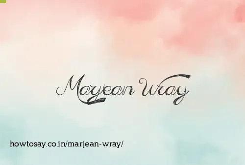 Marjean Wray