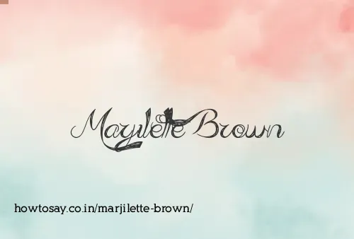 Marjilette Brown