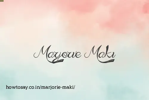 Marjorie Maki