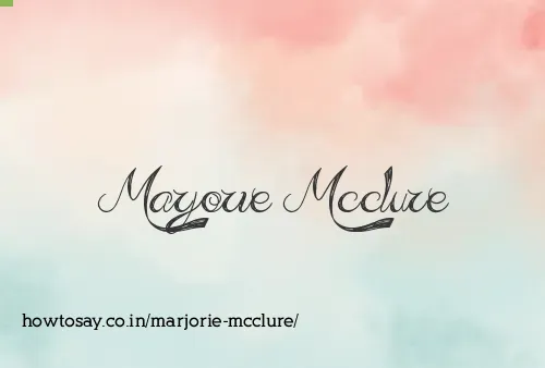 Marjorie Mcclure