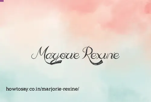Marjorie Rexine