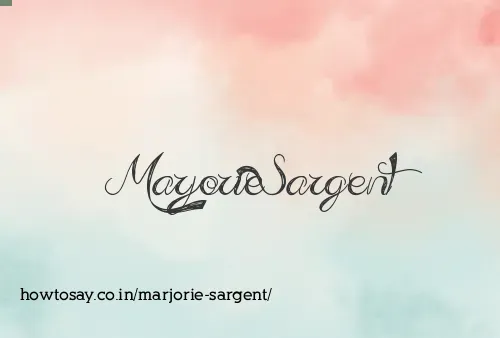 Marjorie Sargent