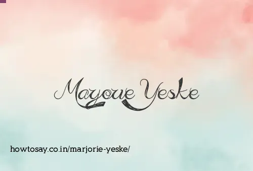 Marjorie Yeske