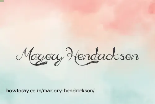 Marjory Hendrickson