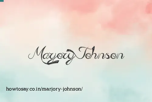 Marjory Johnson