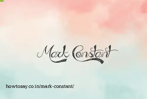 Mark Constant