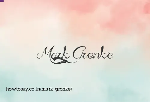 Mark Gronke