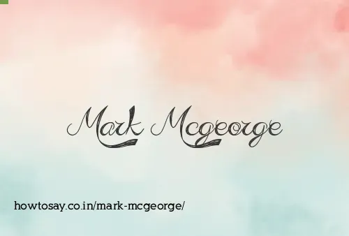 Mark Mcgeorge