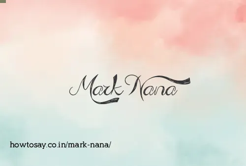 Mark Nana