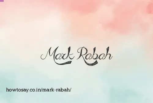 Mark Rabah
