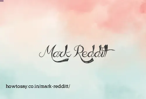 Mark Redditt