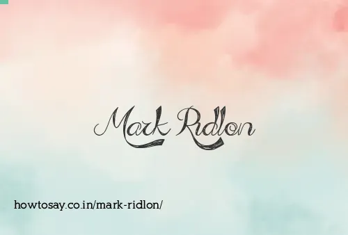 Mark Ridlon
