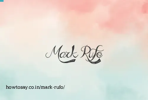Mark Rufo