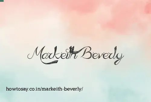 Markeith Beverly