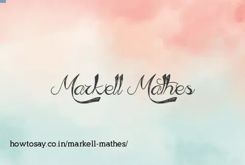Markell Mathes