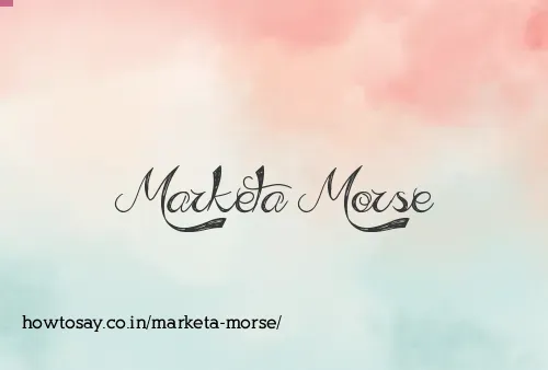 Marketa Morse