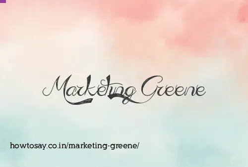 Marketing Greene