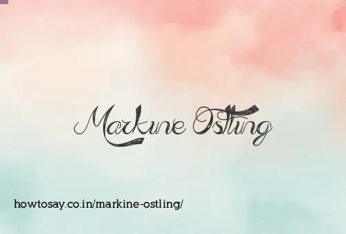 Markine Ostling