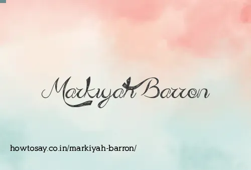 Markiyah Barron
