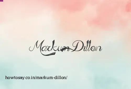 Markum Dillon